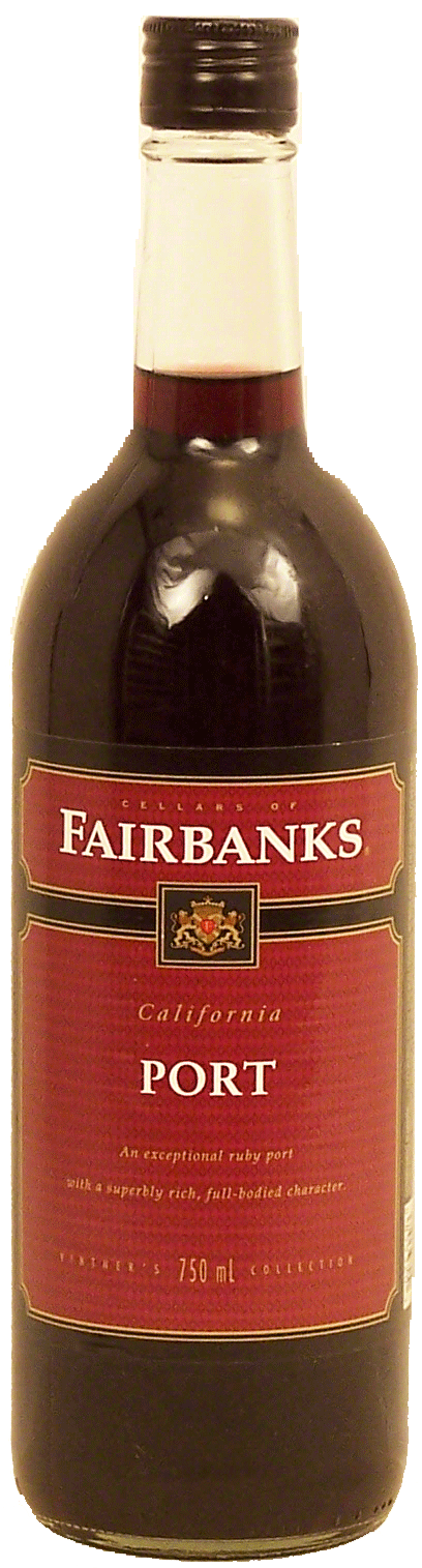 Fairbanks&nbsp;Vintner's Collection&nbsp;ruby port wine of California, 18% alc. by vol. Full-Size Picture